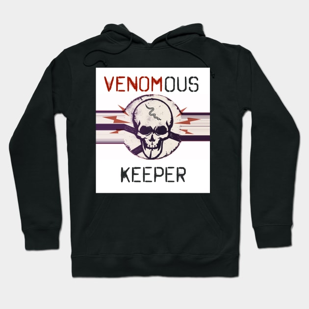 Venomous Keeper Skull (back print) Hoodie by The Illegal Goat Company